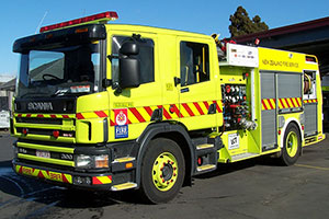 Waiau Pa Fire station Fire Engine